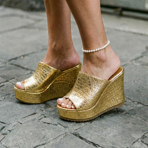 Fernanda | Sandalias de Tacón con Plataforma Cuña