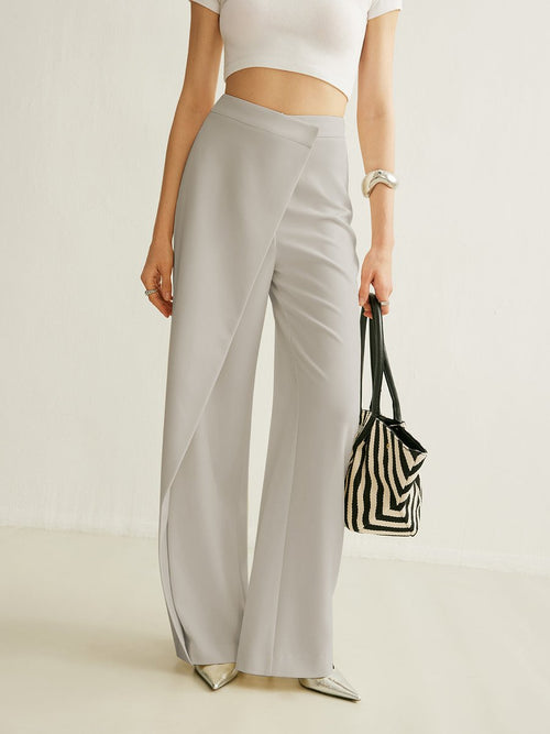 Paloma | Pantalón Palazzo Tiro Alto Asimétrico