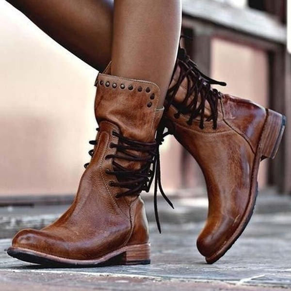 Antonia | Botines de Agujetas con Estoperoles