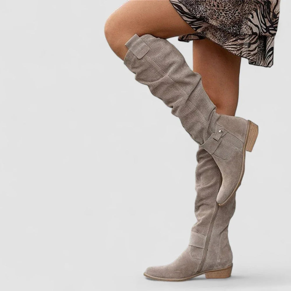 Carolina | Botas Altas Caladas con Cierre Interior