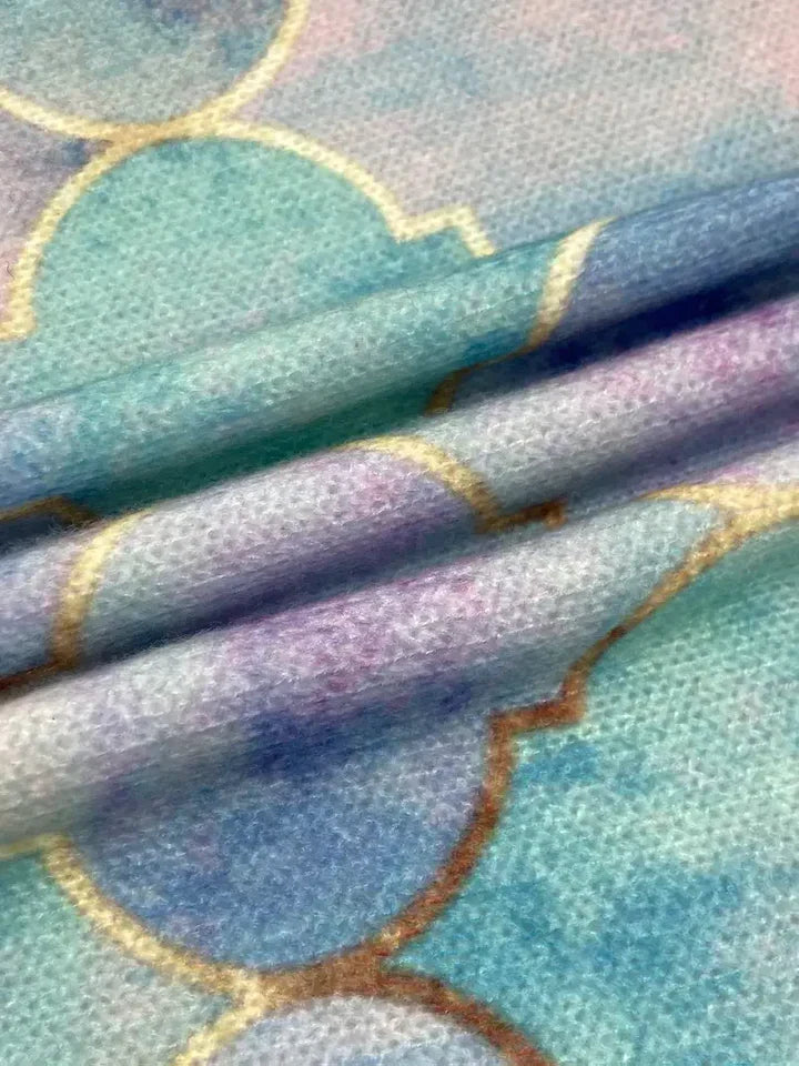 Sara | Suéter de Cuello de Tortuga con Estampado de Azulejos