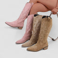 Elena | Botas Vaqueras Altas con Bordado