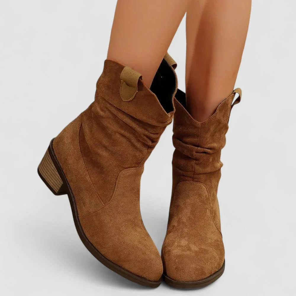 Elisa | Botines Vaqueros con Jaladeras Laterales