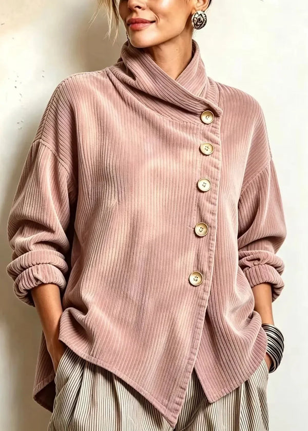 Miranda | Blusa de Cuello Envolvente y Manga Amplia