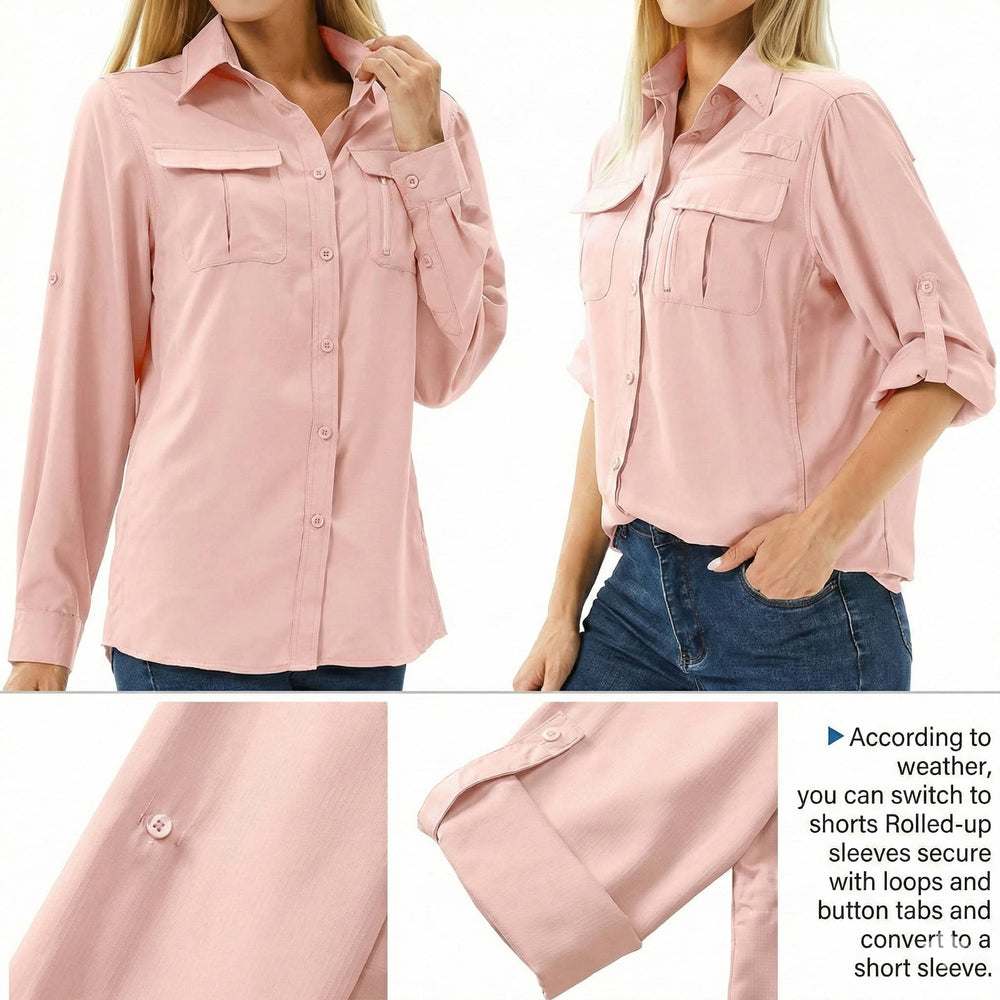 Alba | Blusa de Senderismo Manga Larga con Protección Solar