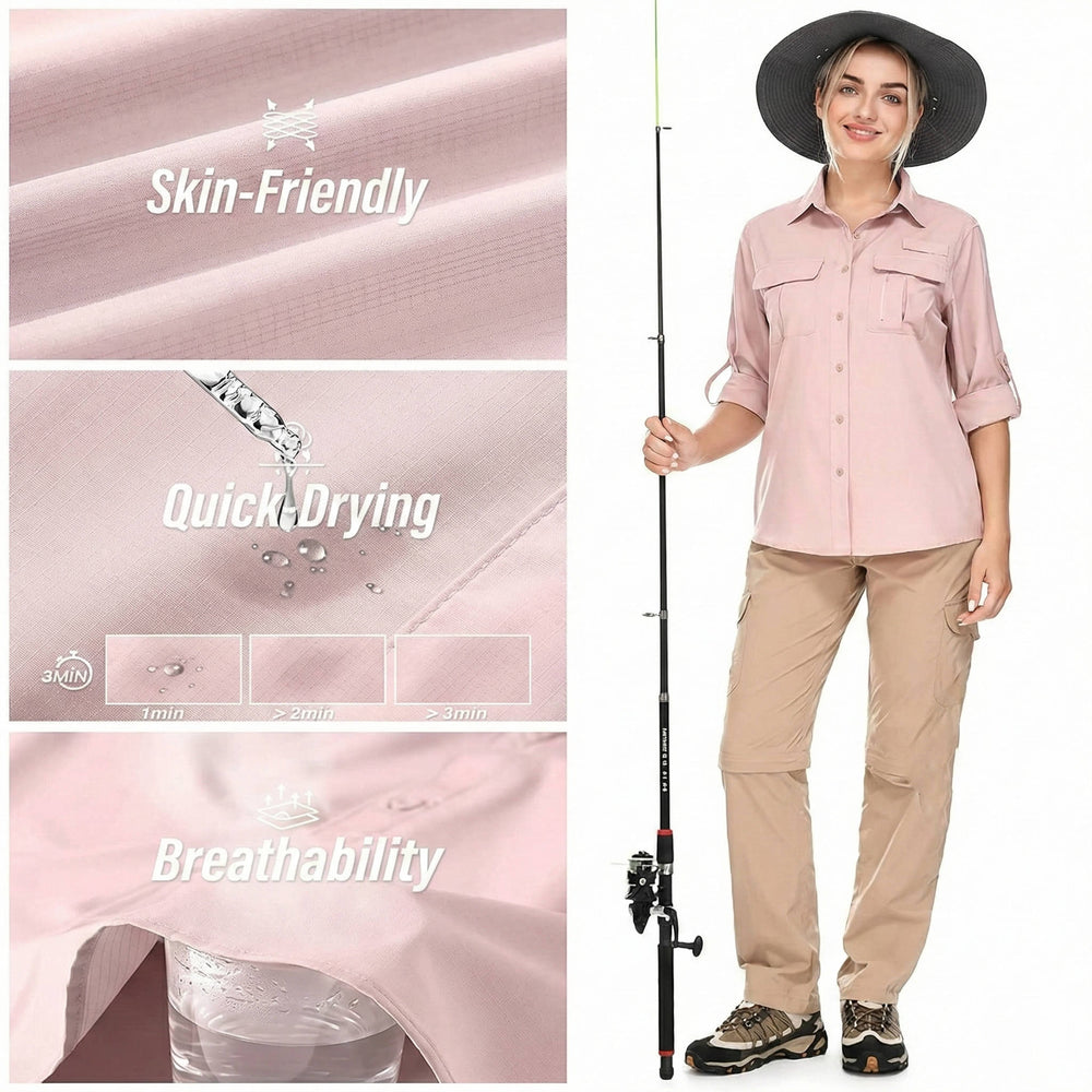 Alba | Blusa de Senderismo Manga Larga con Protección Solar