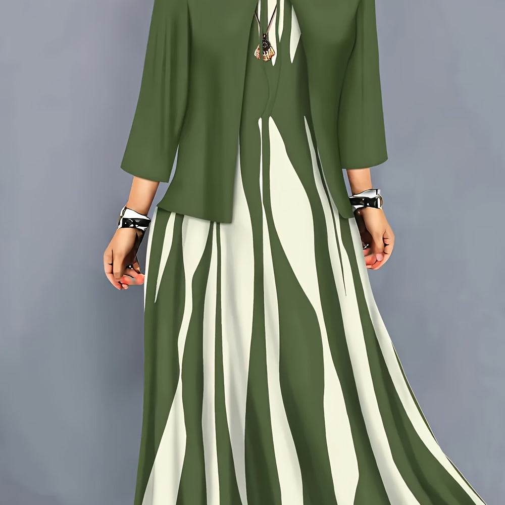 Alba | Conjunto de Vestido y Chaqueta Elegante