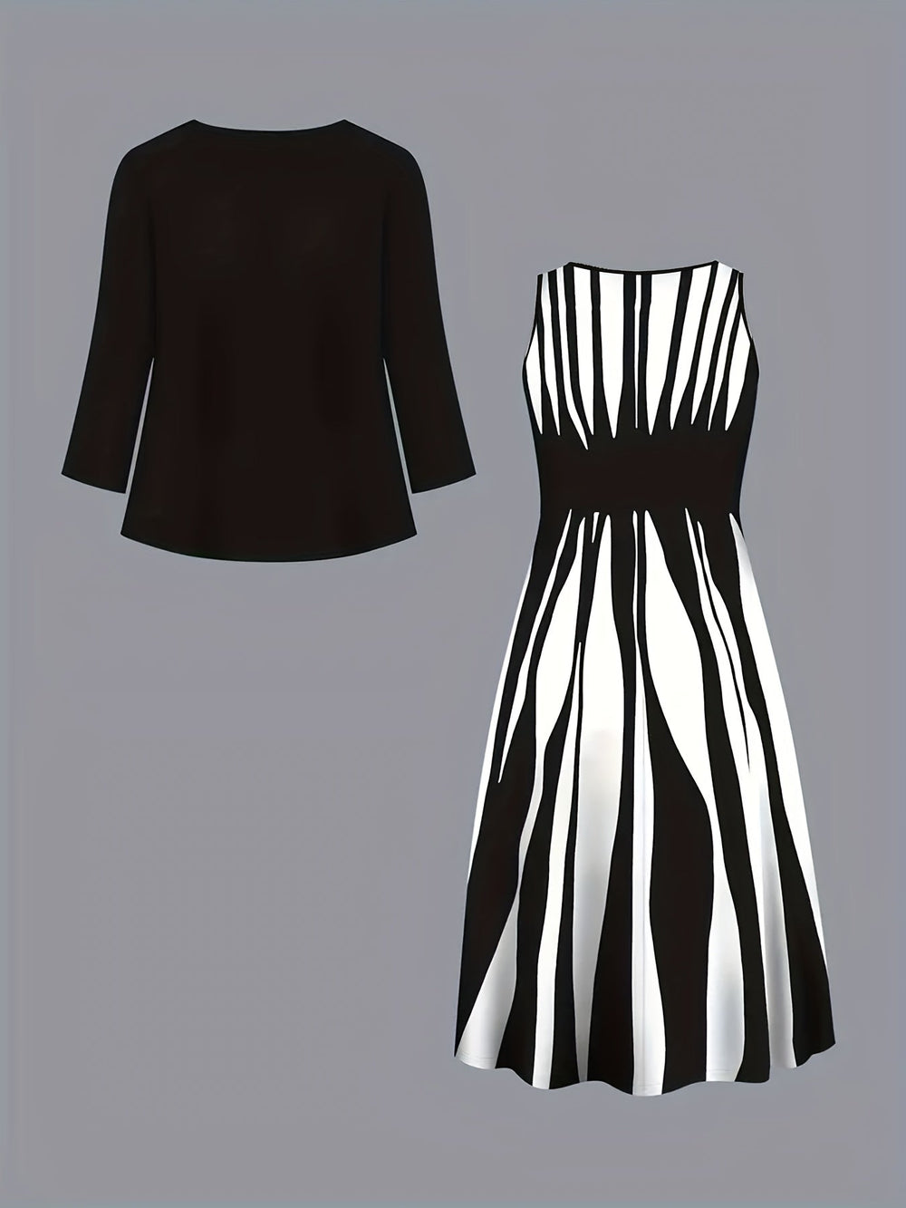 Alba | Conjunto de Vestido y Chaqueta Elegante