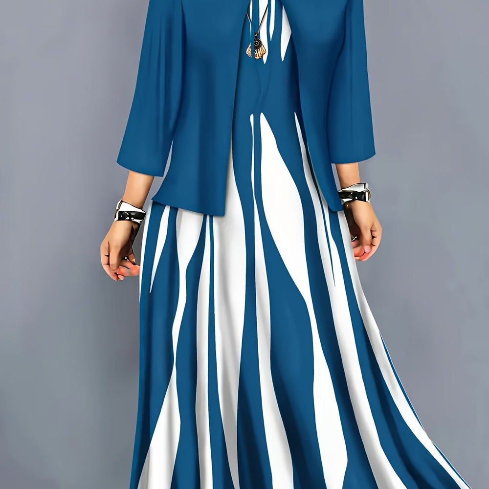 Alba | Conjunto de Vestido y Chaqueta Elegante