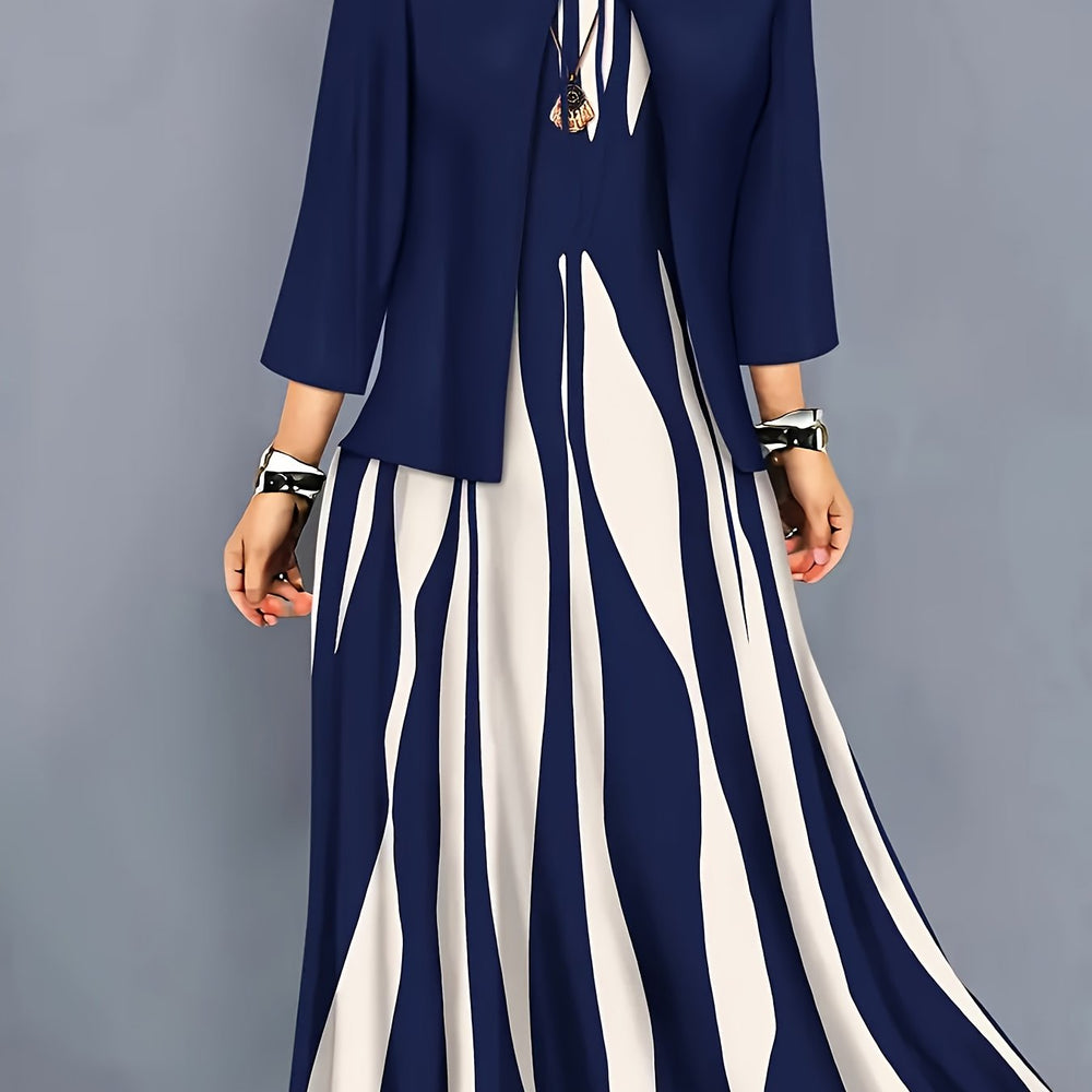 Alba | Conjunto de Vestido y Chaqueta Elegante