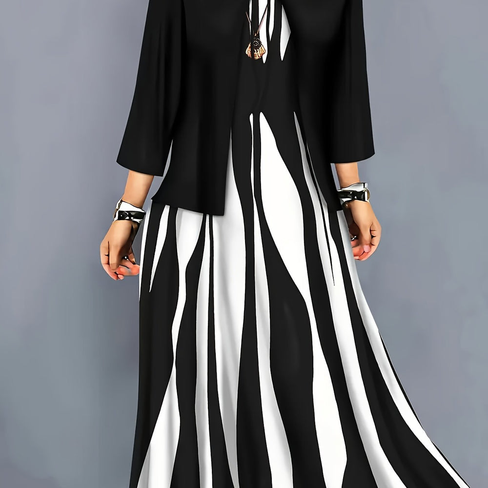 Alba | Conjunto de Vestido y Chaqueta Elegante