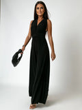 Alba | Jumpsuit Formal Escote V Pierna Ancha