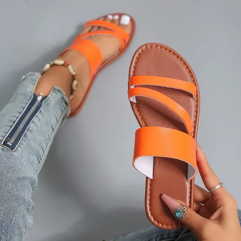 Alba | Sandalias Planas sin Tacón