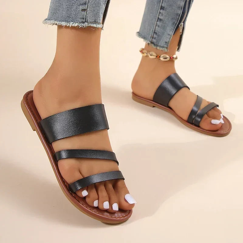 Alba | Sandalias Planas sin Tacón