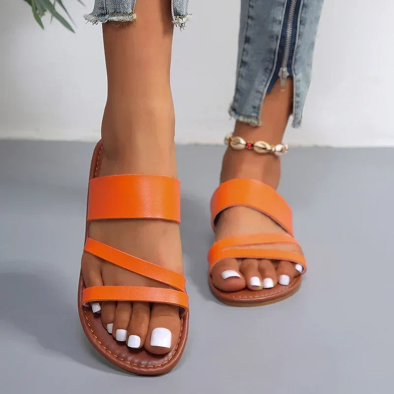 Alba | Sandalias Planas sin Tacón
