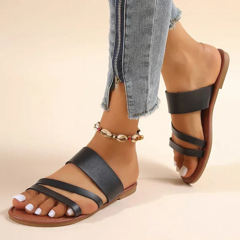 Alba | Sandalias Planas sin Tacón