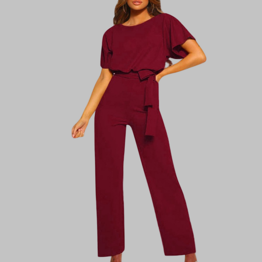 Alejandra | Jumpsuit de Pierna Ancha con Lazo