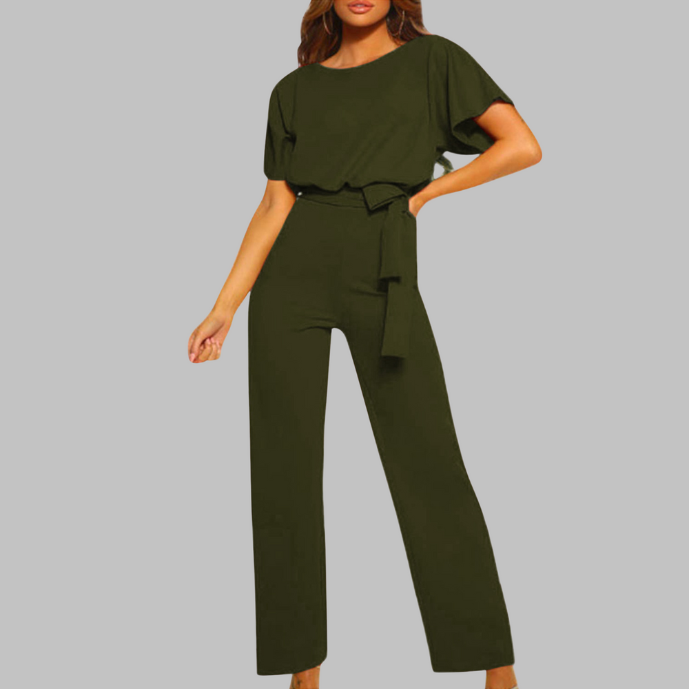 Alejandra | Jumpsuit de Pierna Ancha con Lazo