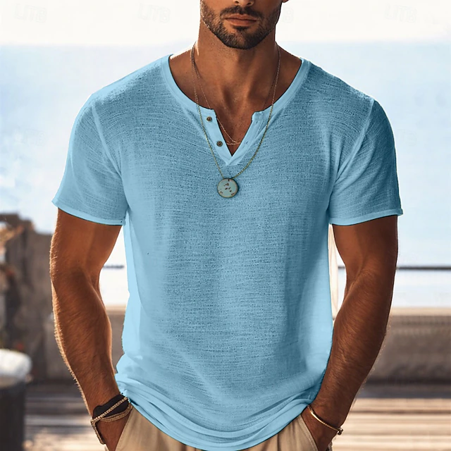 Andrés | Playera Henley de Corte Relajado
