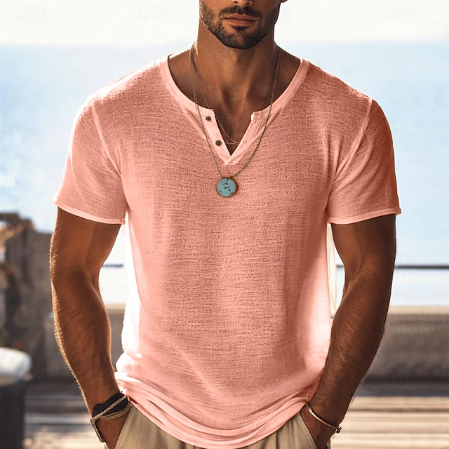 Andrés | Playera Henley de Corte Relajado