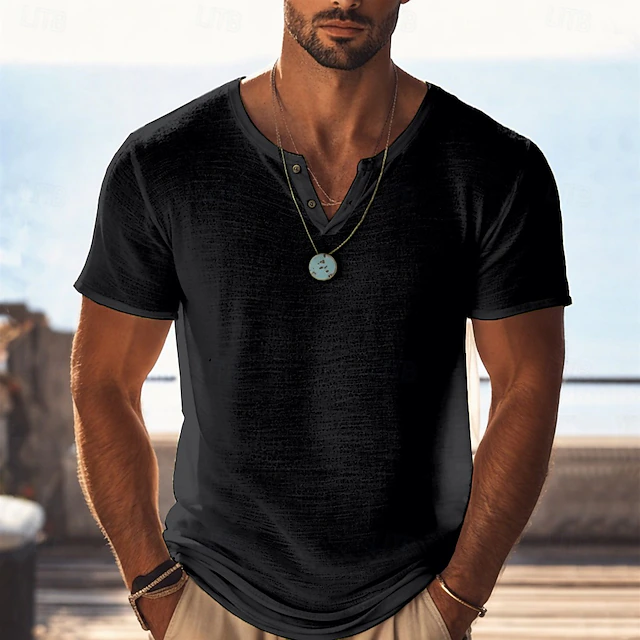 Andrés | Playera Henley de Corte Relajado