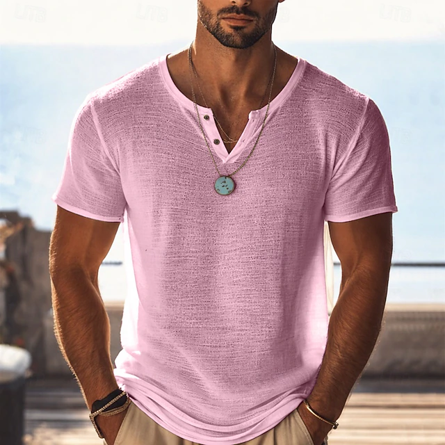 Andrés | Playera Henley de Corte Relajado