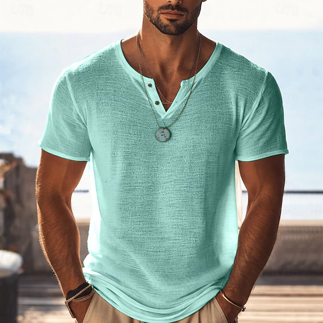 Andrés | Playera Henley de Corte Relajado