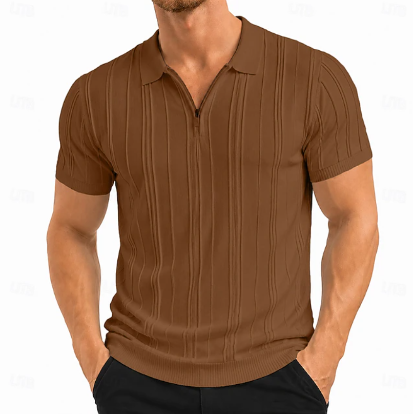 Andrés | Playera Polo Texturizada Corte Entallado