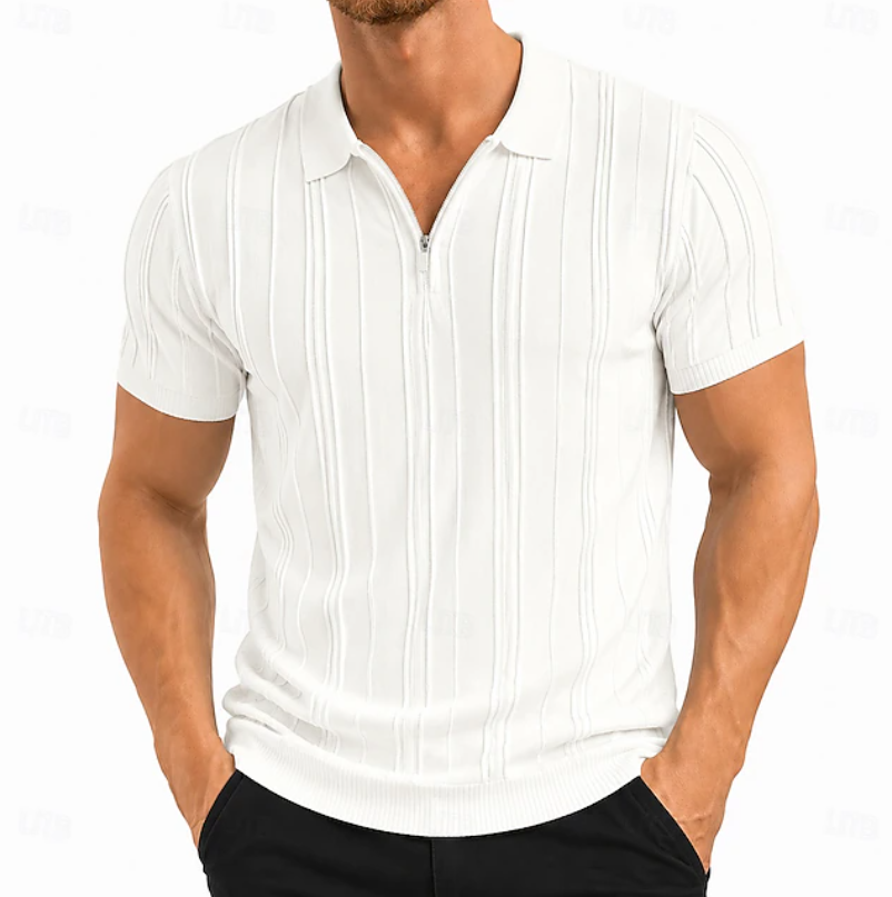 Andrés | Playera Polo Texturizada Corte Entallado