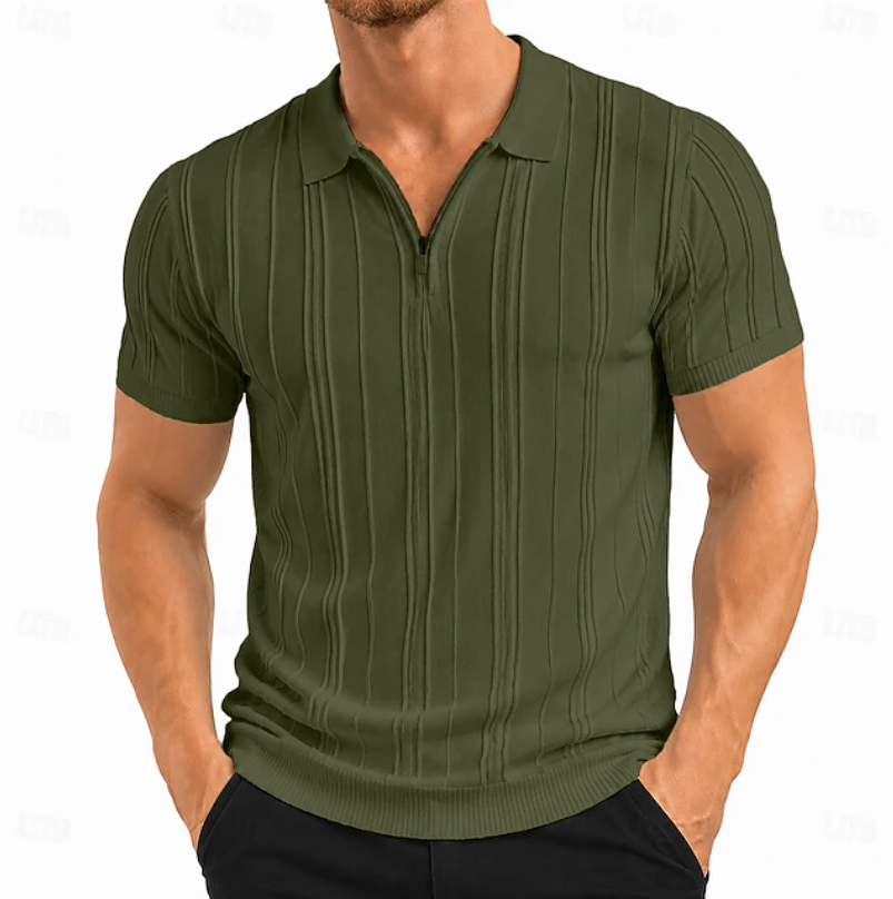 Andrés | Playera Polo Texturizada Corte Entallado