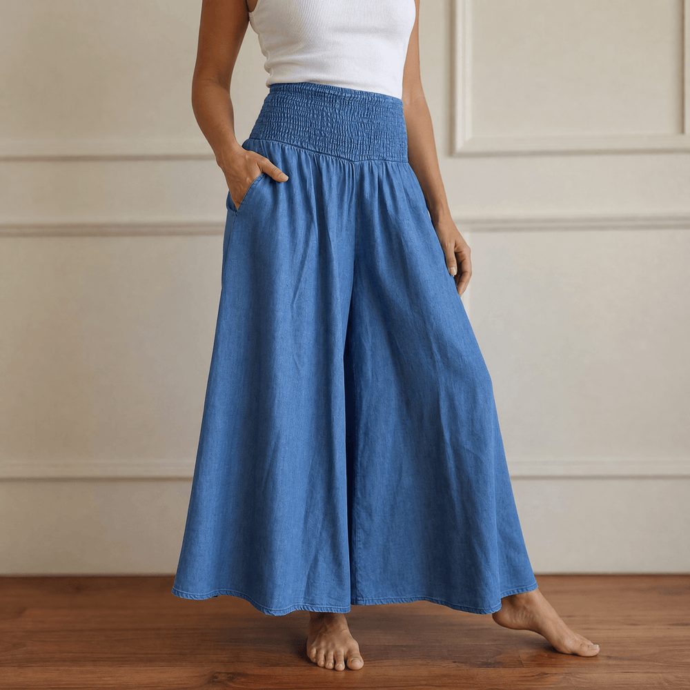 Camila | Pantalón Palazzo de Pierna Ancha