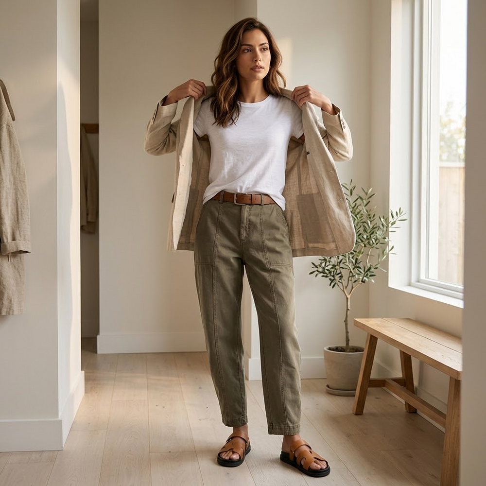 Catalina | Pantalón Utilitario de Tiro Alto