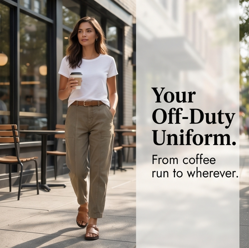 Catalina | Pantalón Utilitario de Tiro Alto