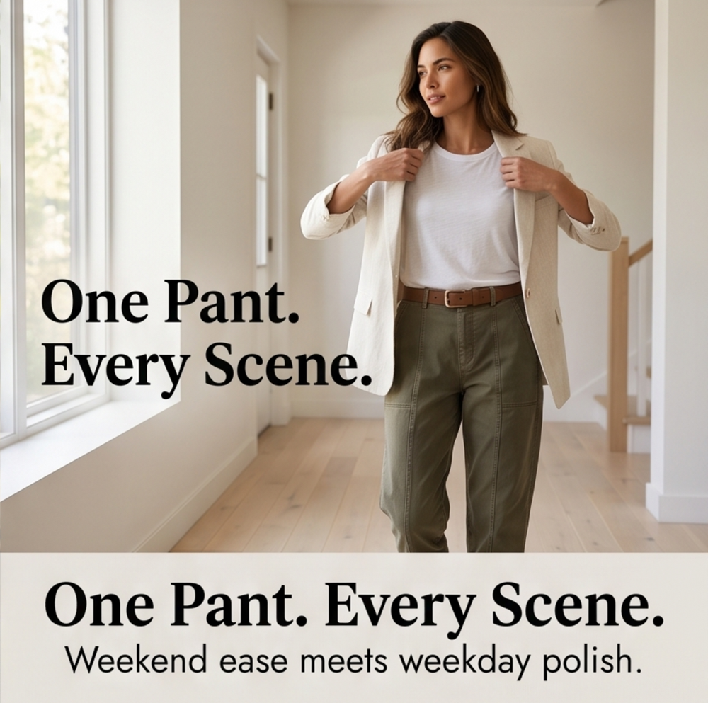 Catalina | Pantalón Utilitario de Tiro Alto