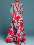 Catalina | Vestido Largo Floral Escote en V