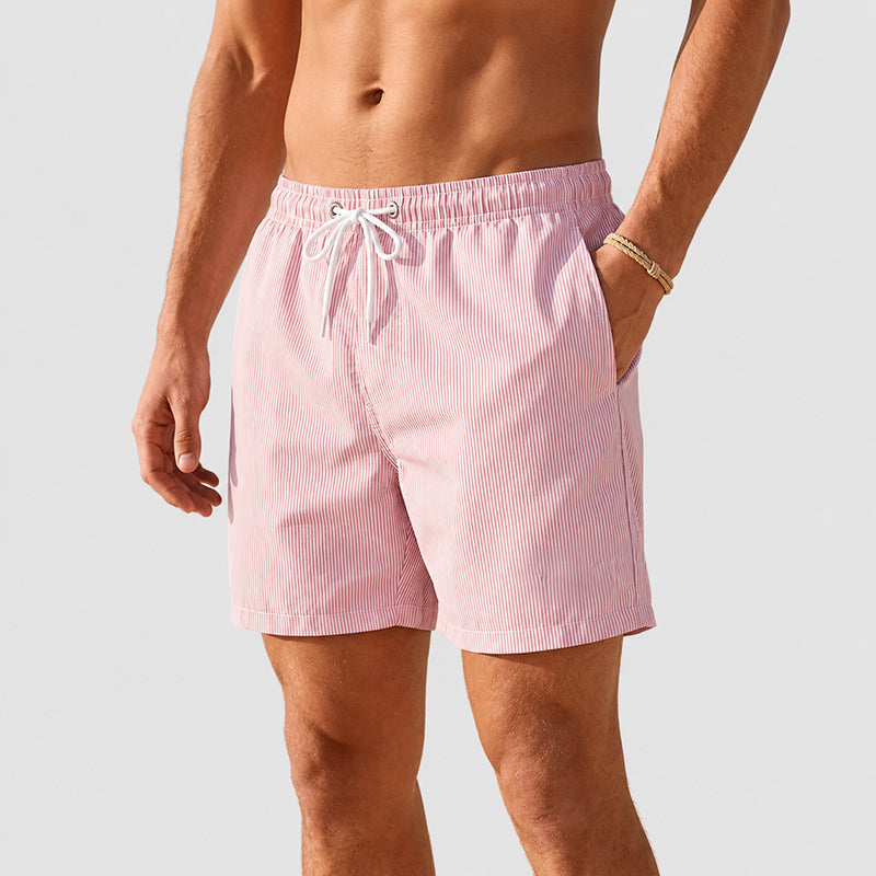 Diego | Short de Playa a Rayas Estilo Retro
