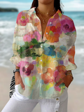 Elara | Blusa de Estampado Acuarela