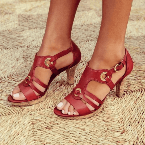 Elena | Sandalias de Tacón Cómodas