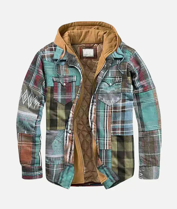Emiliano | Chaqueta de Cuadros Estilo Patchwork