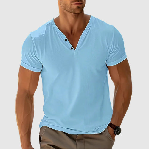 Emiliano | Playera Henley Ligera y Fresca