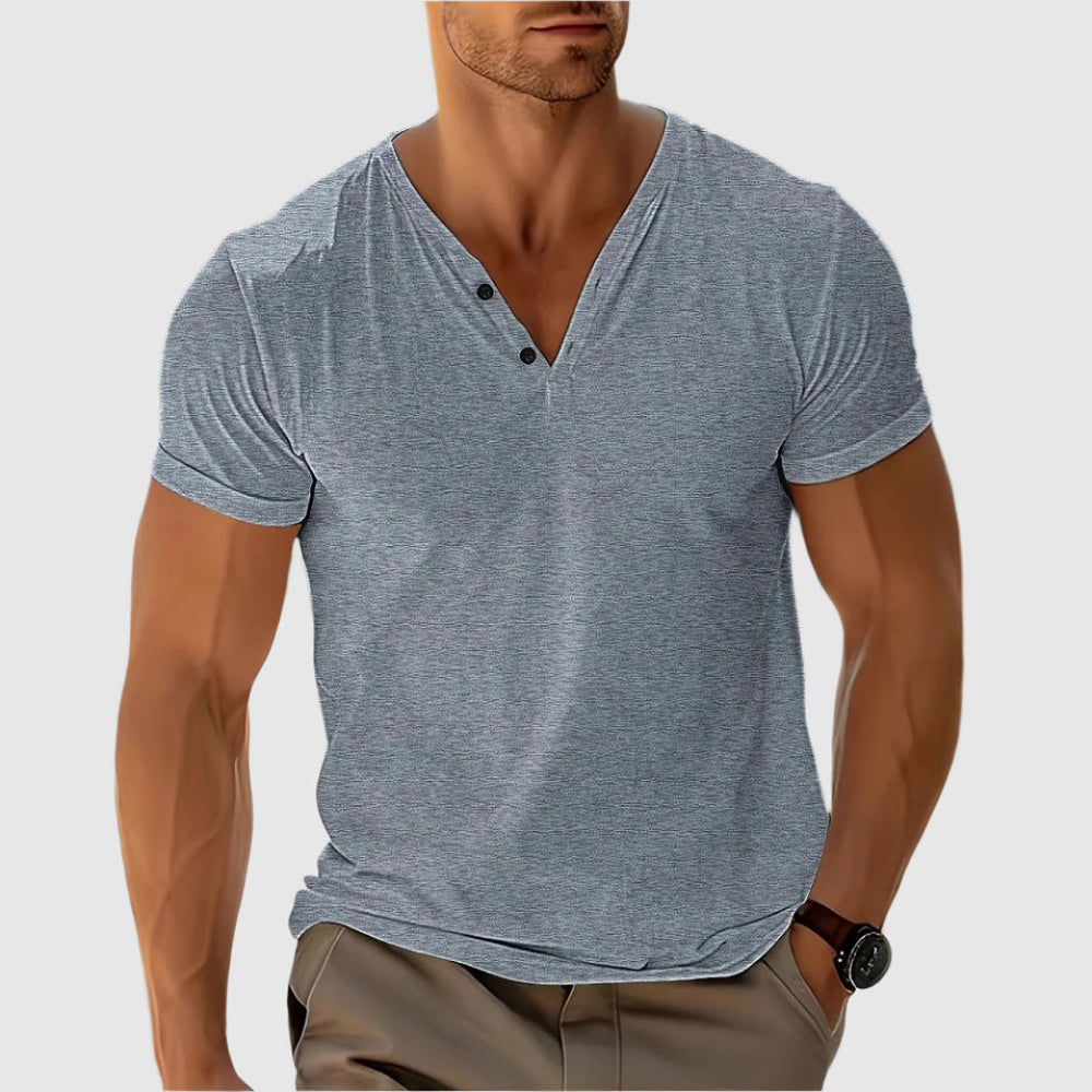 Emiliano | Playera Henley Ligera y Fresca