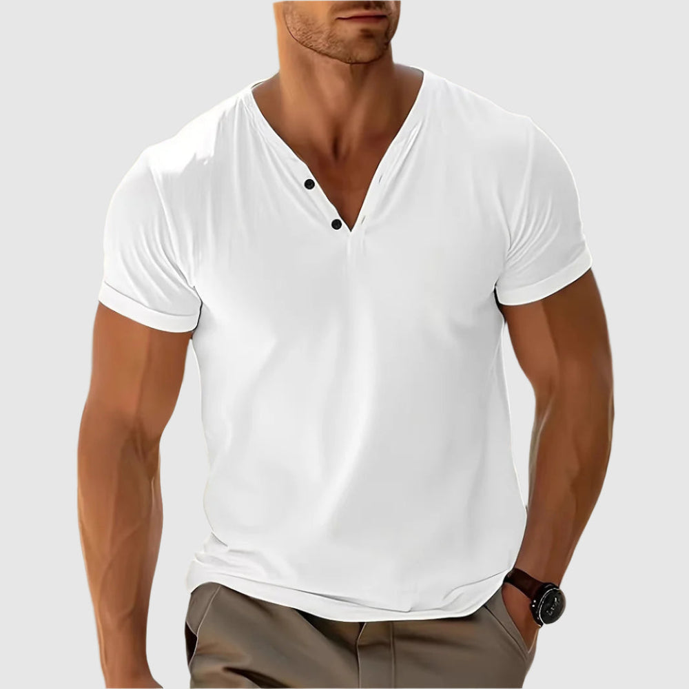 Emiliano | Playera Henley Ligera y Fresca