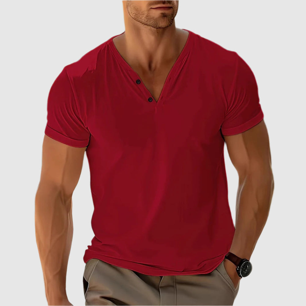 Emiliano | Playera Henley Ligera y Fresca