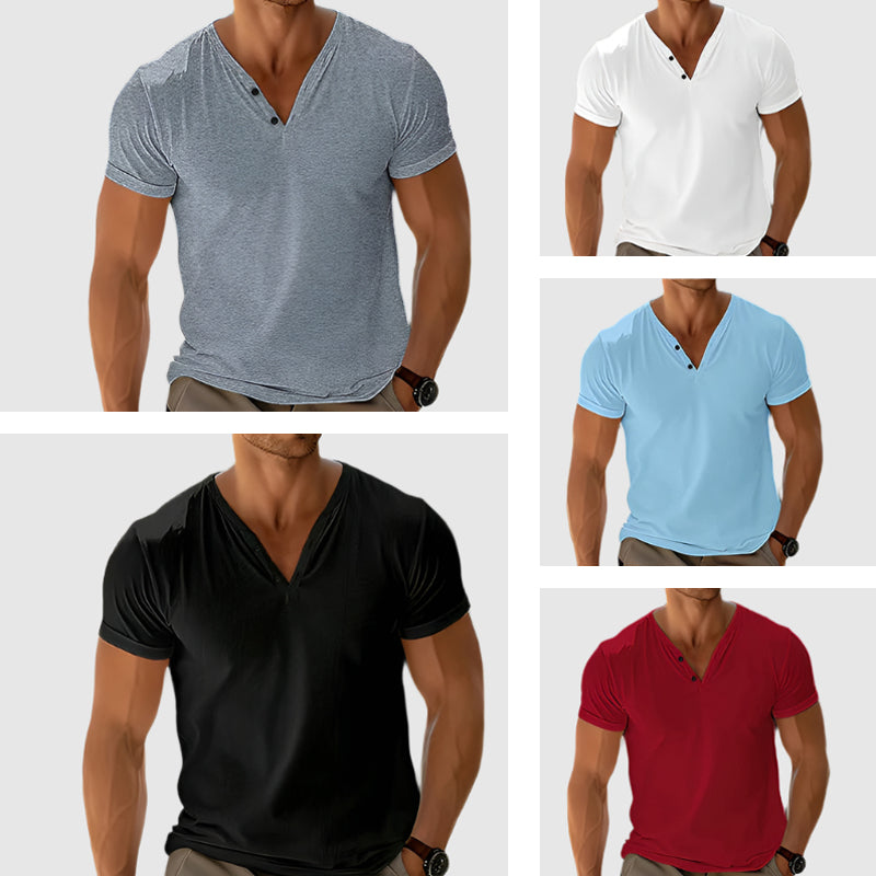 Emiliano | Playera Henley Ligera y Fresca