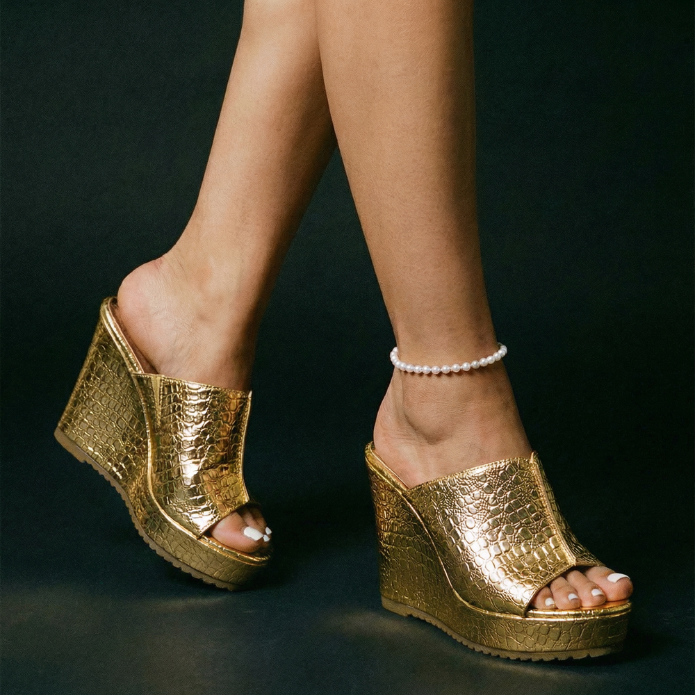 Fernanda | Sandalias de Tacón con Plataforma Cuña