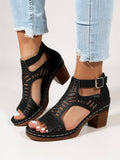 Fernanda | Sandalias de Tacón con Recortes