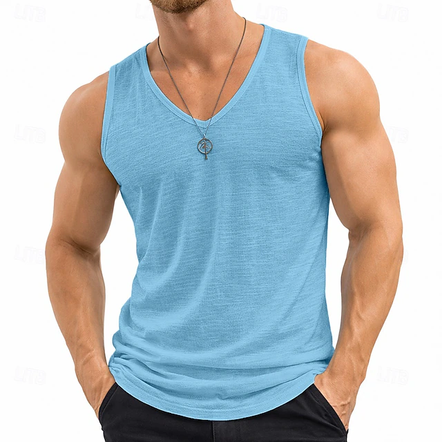 Gael | Playera sin Mangas Cuello en V Entallada