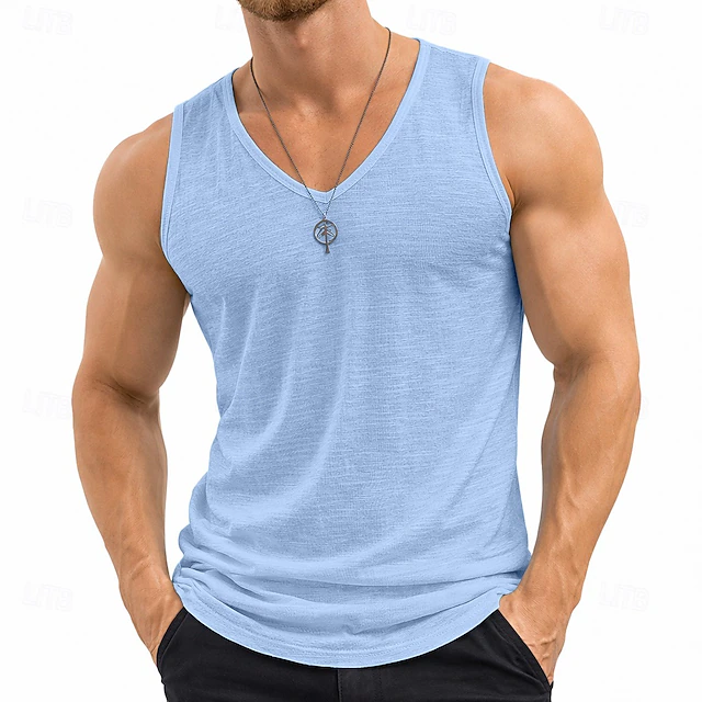 Gael | Playera sin Mangas Cuello en V Entallada