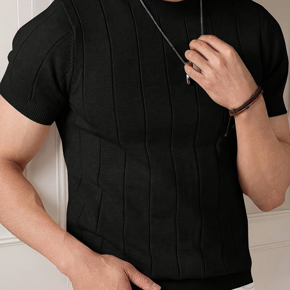 Gael | Playera Texturizada Manga Corta Cuello Redondo