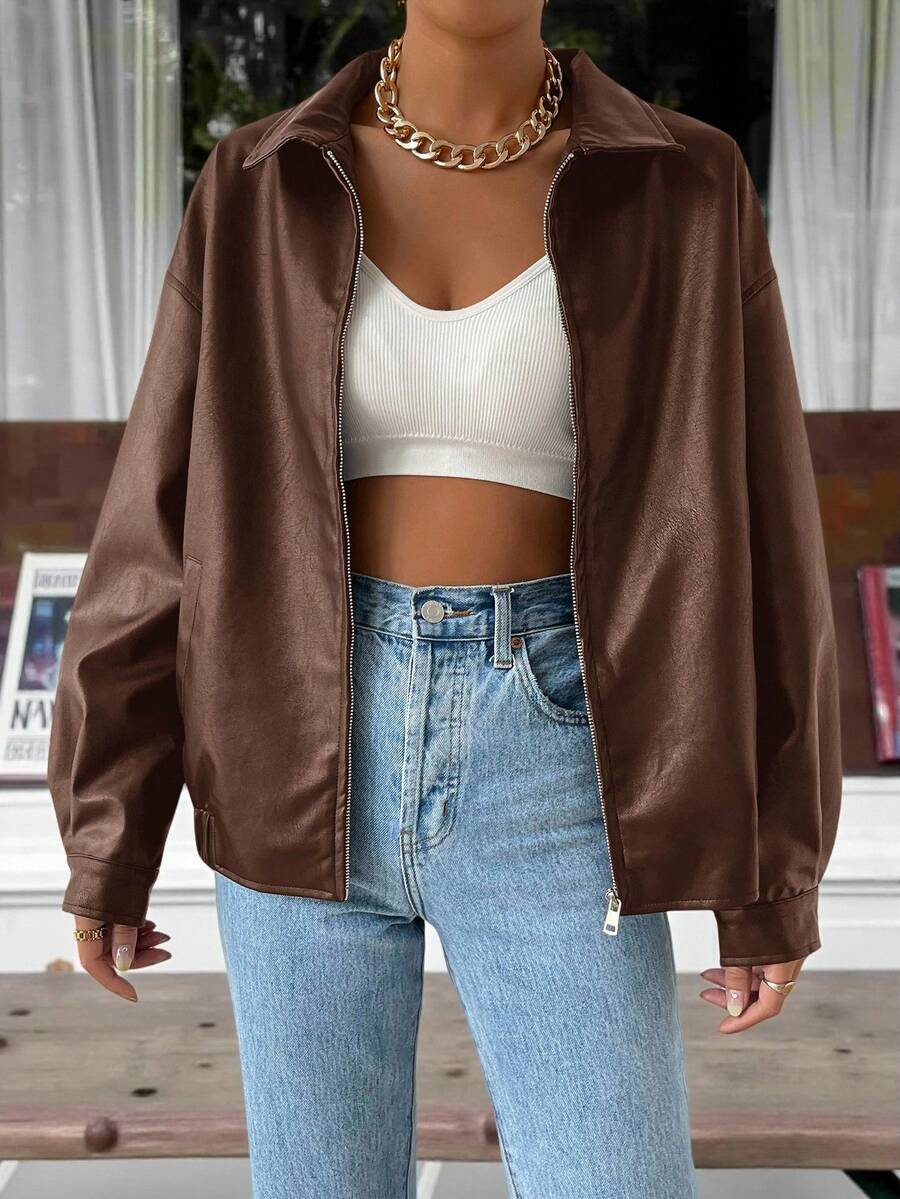 Guadalupe | Chaqueta Oversize Hombros Caídos con Cuello